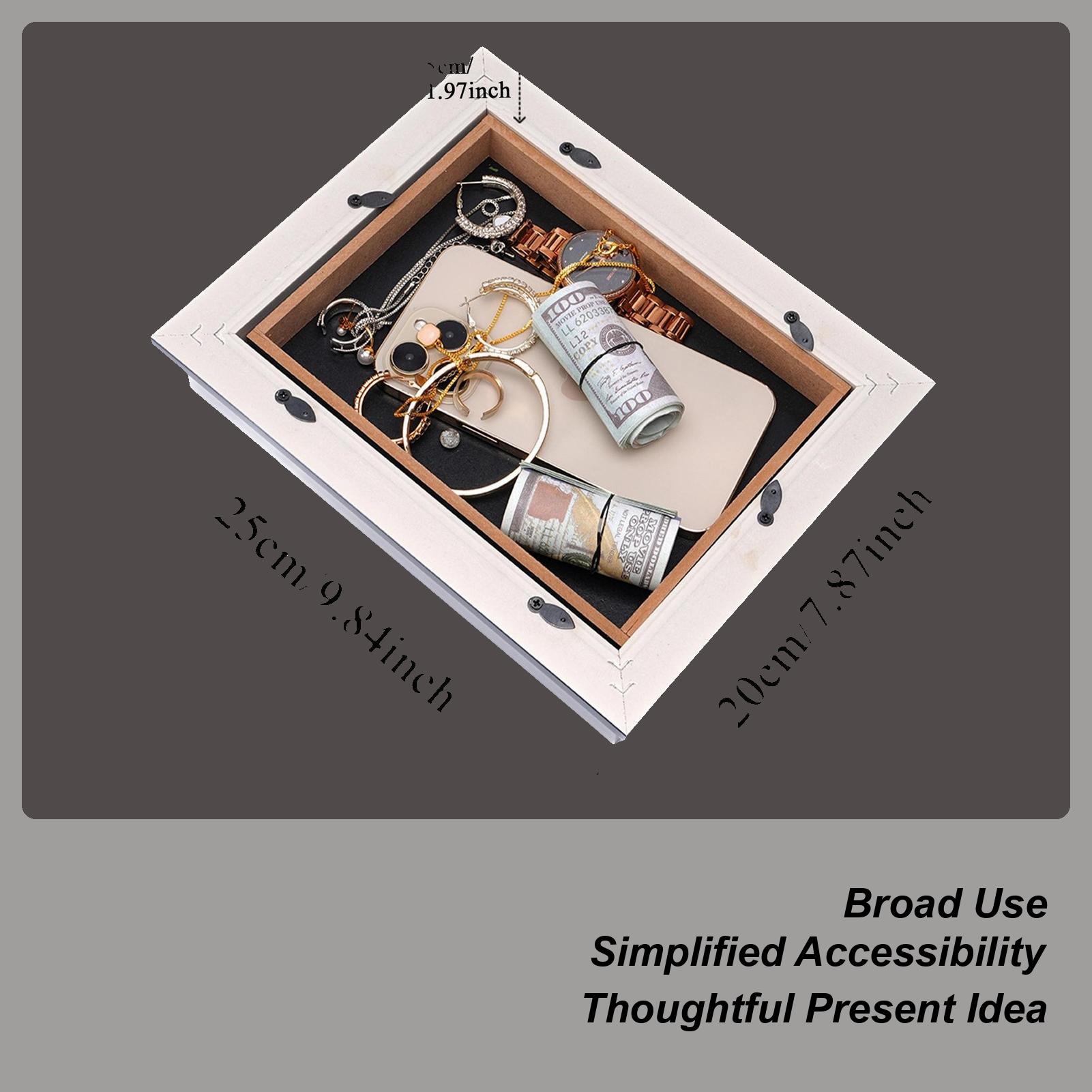 

Mini Savings Box Photo Frame Wooden Money Hiding Photo Frame Anti theft Savings Box Secret Compartment Diversion Safe Box CN