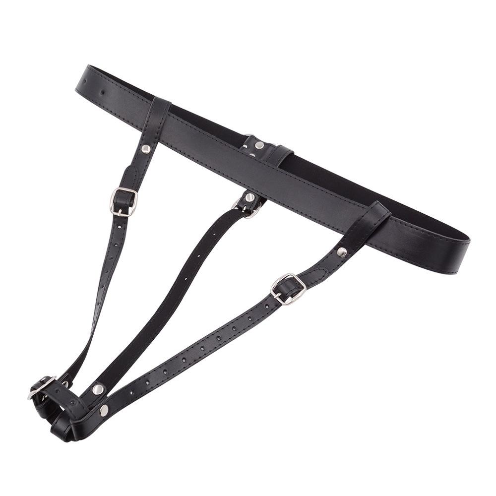 Asamblare baton de masaj AV Pantaloni Echipament pentru femei Vibrator Purtare pantaloni Banda de fixare pentru masturbare Produs sexual pentru adulți