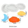 Heart-Shaped Star Cloud Balloon Lollipop Silicone Mold Fudge Cake Decoration Tool Craft Chocolate Resin Clay Candle Mold Baking