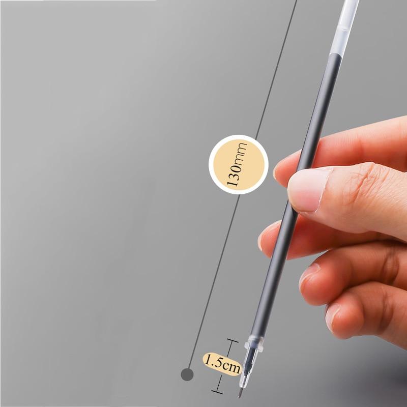 0.35mm Fine Gel Pen Blue/Black Ink Refills Rod for Handle Marker Pens School Gelpen Office Student Writing Drawing Stationery