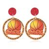Creative Sports Earrings: Basketball, Football & Volleyball Designs