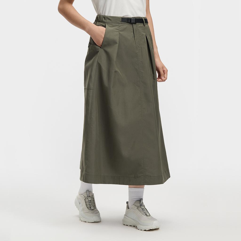 Fila Explore Trendy Minimalist Fashion Classic Retro Sports Outdoor Comfortable Versatile Loose Woven Casual Long Skirt Women Skirts A11W617302FDG