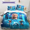 Erling Haaland Icon Bedding Quilt Set Quilt Cover Pillowcase Home Decoration Birthday Gift (1 * duvet cover + 2 * pillowcase, without core)