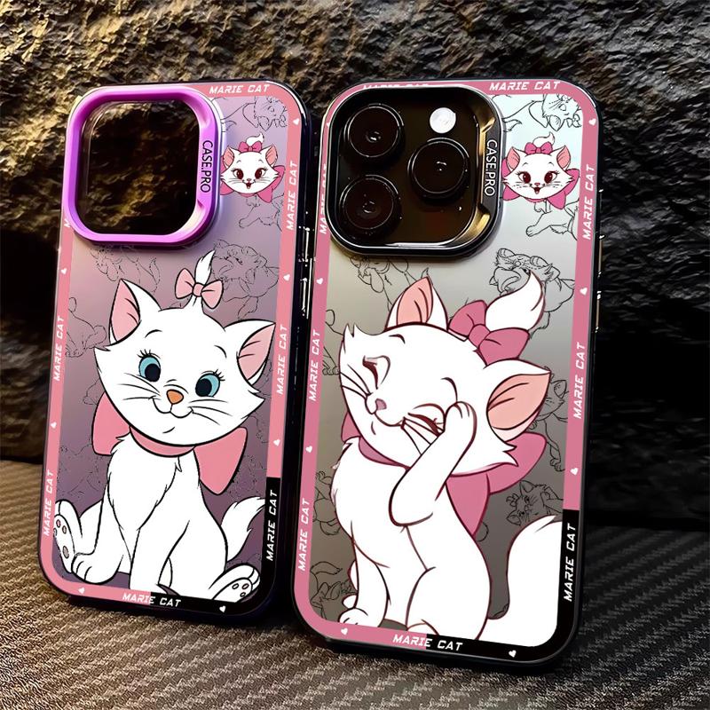 Lustige Marie Katze Handyhülle für Apple iPhone 16 15 Pro Max 13 14 Plus 12 11 Pro plus Matt