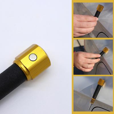 4 Stück Karosserie Dellen Reparaturwerkzeug Lackfreier Ausbeulstift Magnetischer Anti-Rutsch-Griff Dellen Reparaturwerkzeug Abnehmbare Spitze Kratzfreies Werkzeug