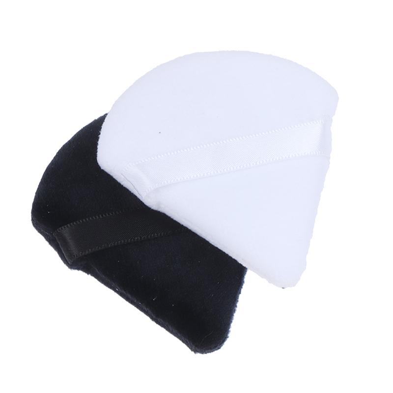 2Pcs Cosmetic Puff Triangle Velvet Mini Makeup Sponge Puffs Make Up Tools