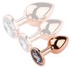 Plug Bijou Anal PinkyGold S 6.5 X 2.7cm Bijou Transparent - MyPlayToys - Anal Jewelry