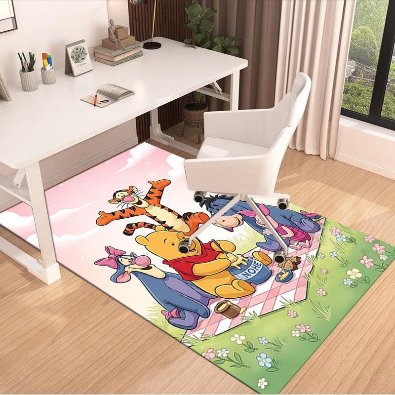 Winnie Pooh Friends Carpet For Playroom Bedroom Living Room Sofa Home Decorkids Game Area Rug Nonslip Floor Mat