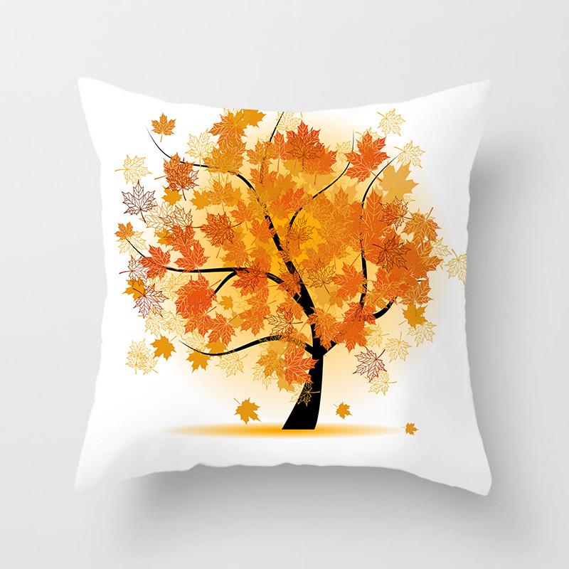 New Autumn Maple Leaf Pillowcase Home Sofa Cushion Pillowcase