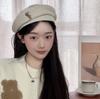 Japanese Retro Woolen Beret Female Face Small Korean Versatile Cartoon Bear Fashionable Temperament Painter Hat