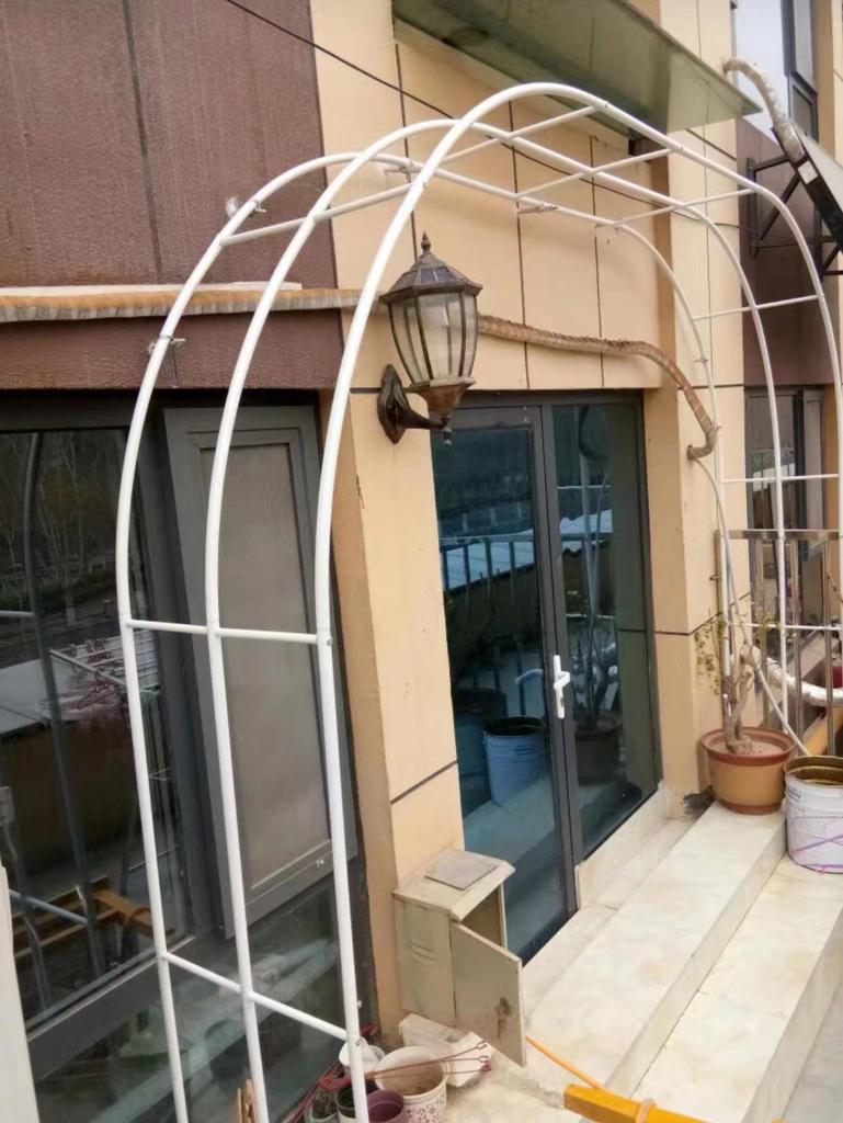 Rust-Proof Arch Trellis: Reinforced Climbing Vine Stand for Indoor/Outdoor Gardens and Courtyards.