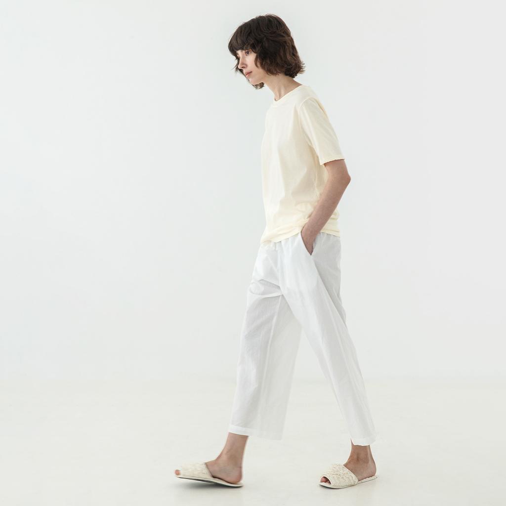 Kojeuneog Madeleine Basic Women'S Short Sleeve T-Shirt Lemon