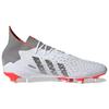 Adidas Predator Freak.1 AG Demonskin - Białe Solarne Czerwone Męskie Sneakersy Cloud-White Iron-Metallic FY6254
