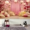 2D Oriental Sakura Themed Backdrop Photo Background Banner