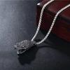Snake Head Retro Men's Exaggerated Pendant Trendy Men's Stainless Steel Foreign Hip-hop Python Necklace