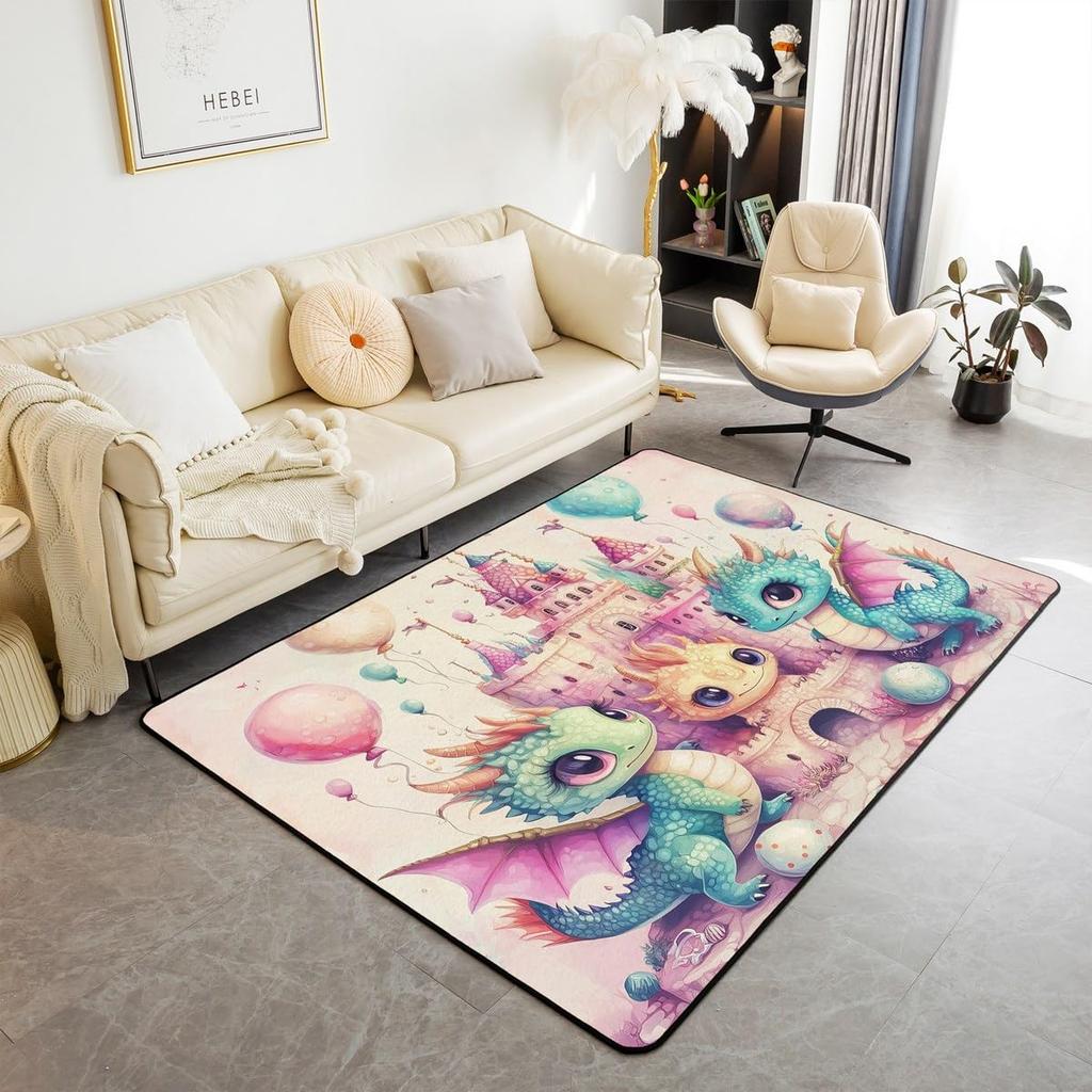 Spider Web Kids Area Rug,Black Spider Arachnid Insect Animals Indoor Floor Mat Entrance Rug for Boys Man Girls Women,Halloween Gothic Non Sl