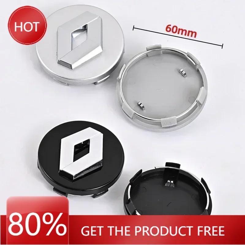 2026 Hot For Renault Hub Caps 4PCS 57mm 60mm Car Wheel Center Cap Logo Hub Badge Rims Cover For Renault Megane 2 3 Clio 4 Trafic