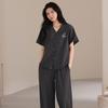 Short-sleeved Long Pants Pajamas Women's Senior Sense 1011 New Summer Pure Cotton Loungewear Women Can Wear Summer Suits