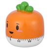 Mechanical Cooking Timer Manual Vegetables Shape Counters for Kitchen Timing Tool(Orange)