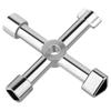 Cross Wrench - 4-way - Zinc Alloy - Tips 7 / 7.3 / 8.7 / 14.5 Mm - Lightweight 51 G
