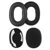 1Pair Replacement Headphones Ear Cushions Noise Isolation Foam with Soft Protein Leather for Jabra Elite 85h Wireless Headphones
