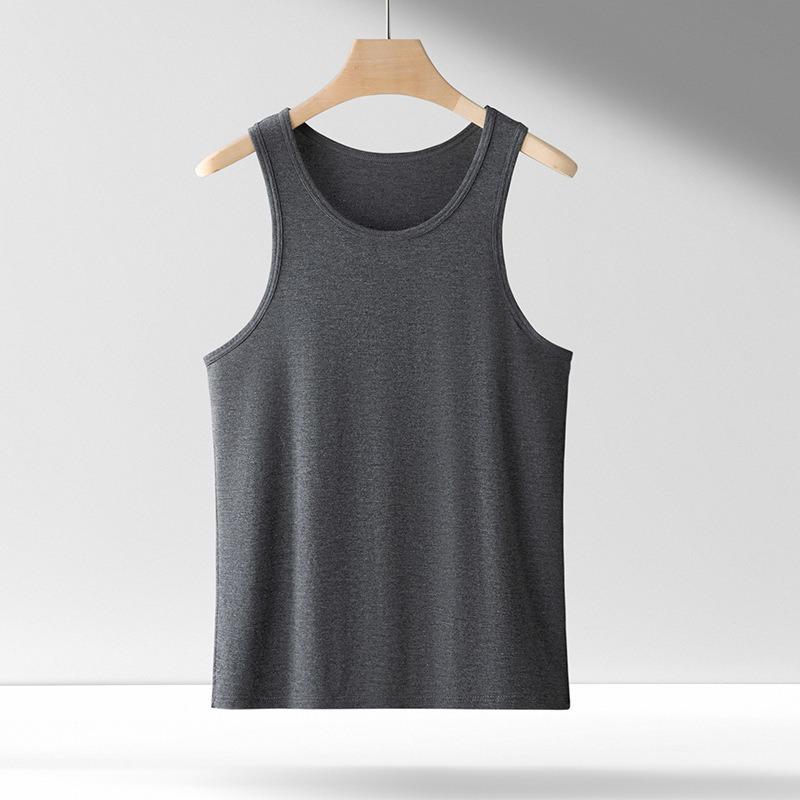 Modal Herren Slim Fit Tanktop Übergröße Sweatshirt