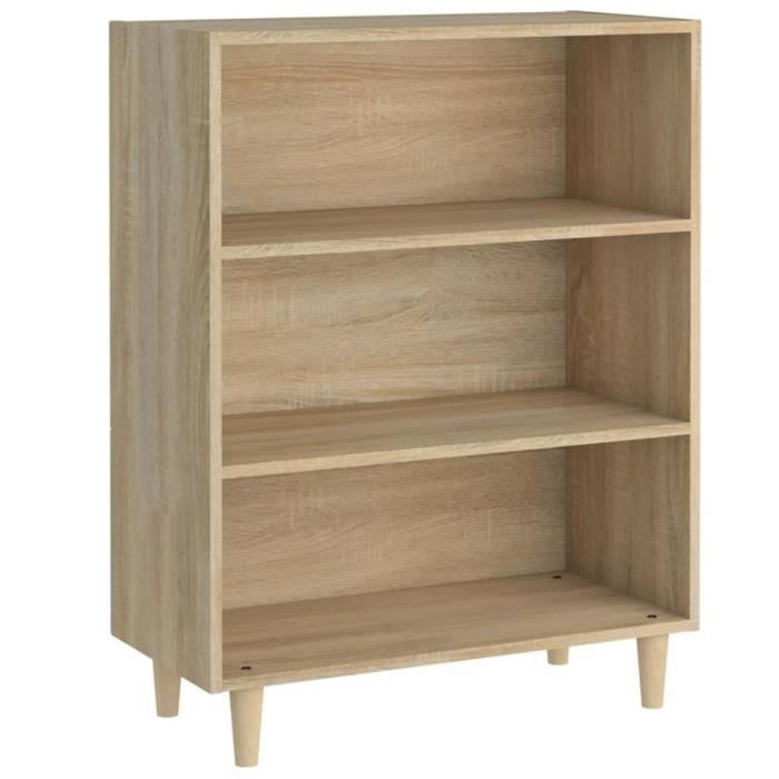 812243 vidaXL Buffet Sonoma Oak 69.5x32.5x90 Cm Engineered Wood