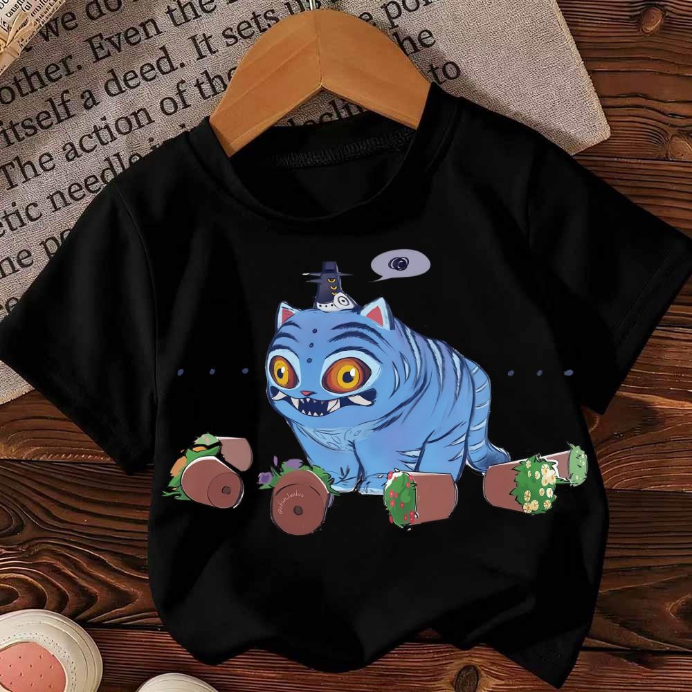 Harajuku Child Clothes Fashion Kids T-Shirt Girls Boys Clothing Kpop Demon Hunter HuntrX Graphic Short Sleeve Tees Tops/