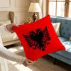 Cuscino con Logo Bandiera Albanese Illirica per Camera da Letto, Auto, Caffetteria, Stanza e Salotto Copricuscino Decorativo per Divano