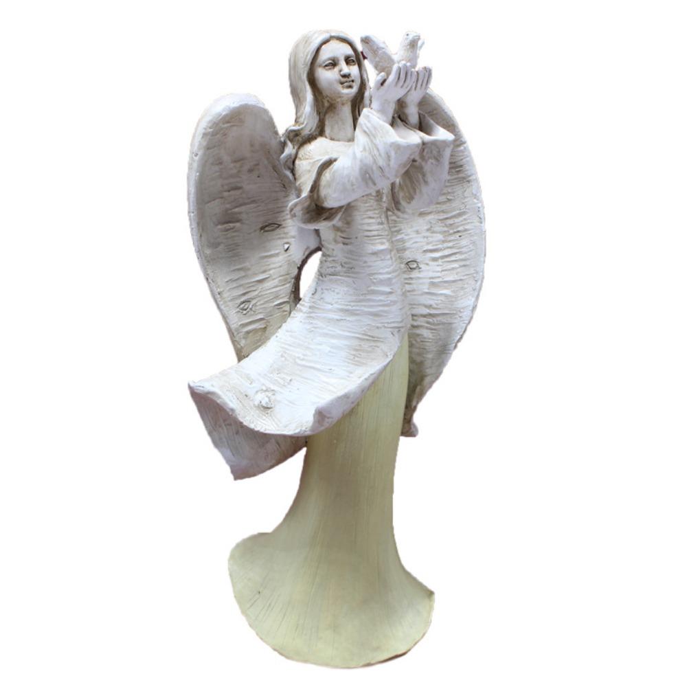 

Resin Angel Girl Statue Cute Miniature Sculpture Micro Landscape Angel Figurine Prop Angel