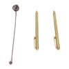 2PCS Retractable Dowsing Rods Copper Handle Telescopic Pole with 1 Pendulum Pendant and 1 Chain