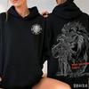 Sedm smrtelných hříchů Oversized mikina Pánská Dámská Streetwear Y2k Grafická mikina s kapucí Mikiny Ležérní Volná Fleecová Teplá Dámské Pánské Oblečení
