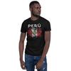 PERU FLAG PERUVIAN PERUANO BANDERA COOL ABSTRACT Short-Sleeve Unisex T-Shirt