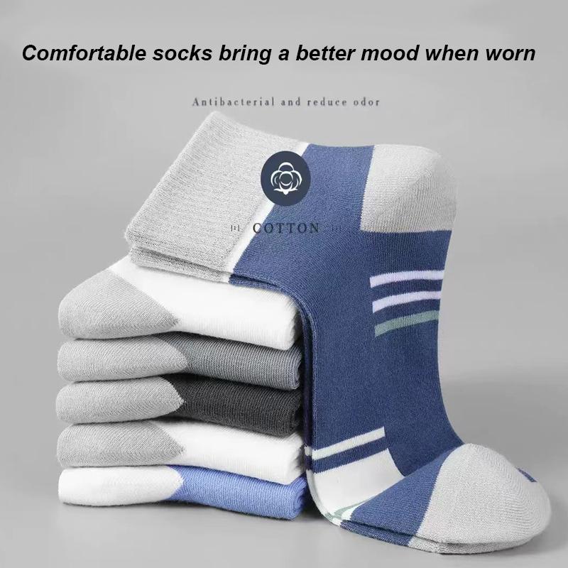 6Pairs Men Socks Breathable Sports Stockings Men Socks Comfortable Sweat Absorption Deodorant Business Sox High Quality