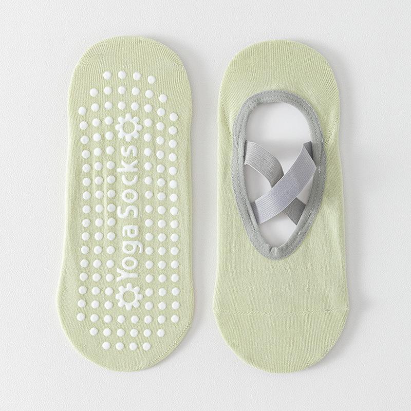 Yoga Socks for Women, Summer Pure Cotton Indoor Fitness Sports Socks, Anti-slip and Shock-absorbing Professional Pilates Boat Socks, No Heel Drop