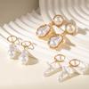 Special-shaped Pearl Earrings, Retro Niche High-end Earrings, Ear Buckles, Earrings for Women