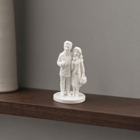 Yousheng Anniversary Couple Figurine, 3D Printed Husband And Wife Statue, Romantic Valentine's Day Wedding