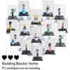 Building block display box is suitable for Lego mini dolls. Transparent dust-proof boxes can be stacked to store small particles