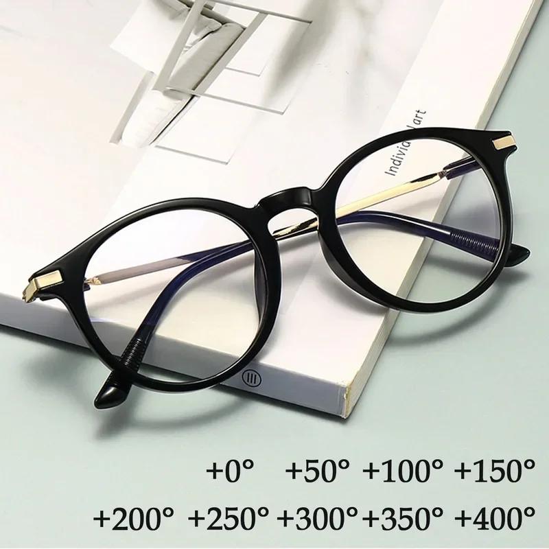 Fashion  Anti Blue Light Glasses Round Reading Glasses Presbyopic Eyeglasses Vision Care +0.00~+4.00 13colors Women Elderly