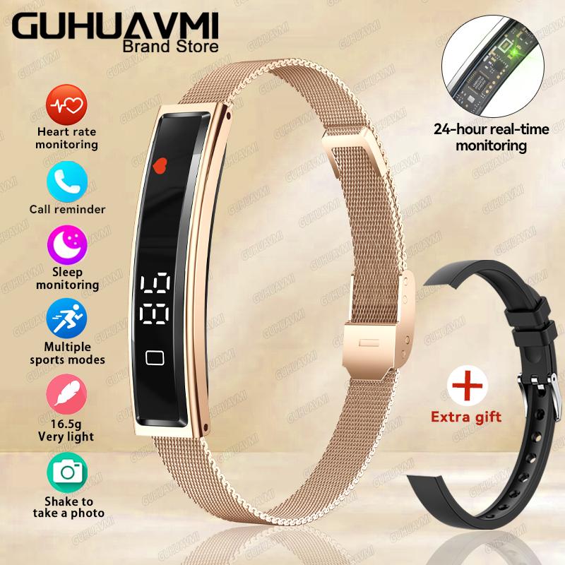 New Woman Health Smart Band Fitness Tracker with Heart Rate Blood Oxygen Sleep Monitor IP68 Waterproof Pedometer Watch for Women