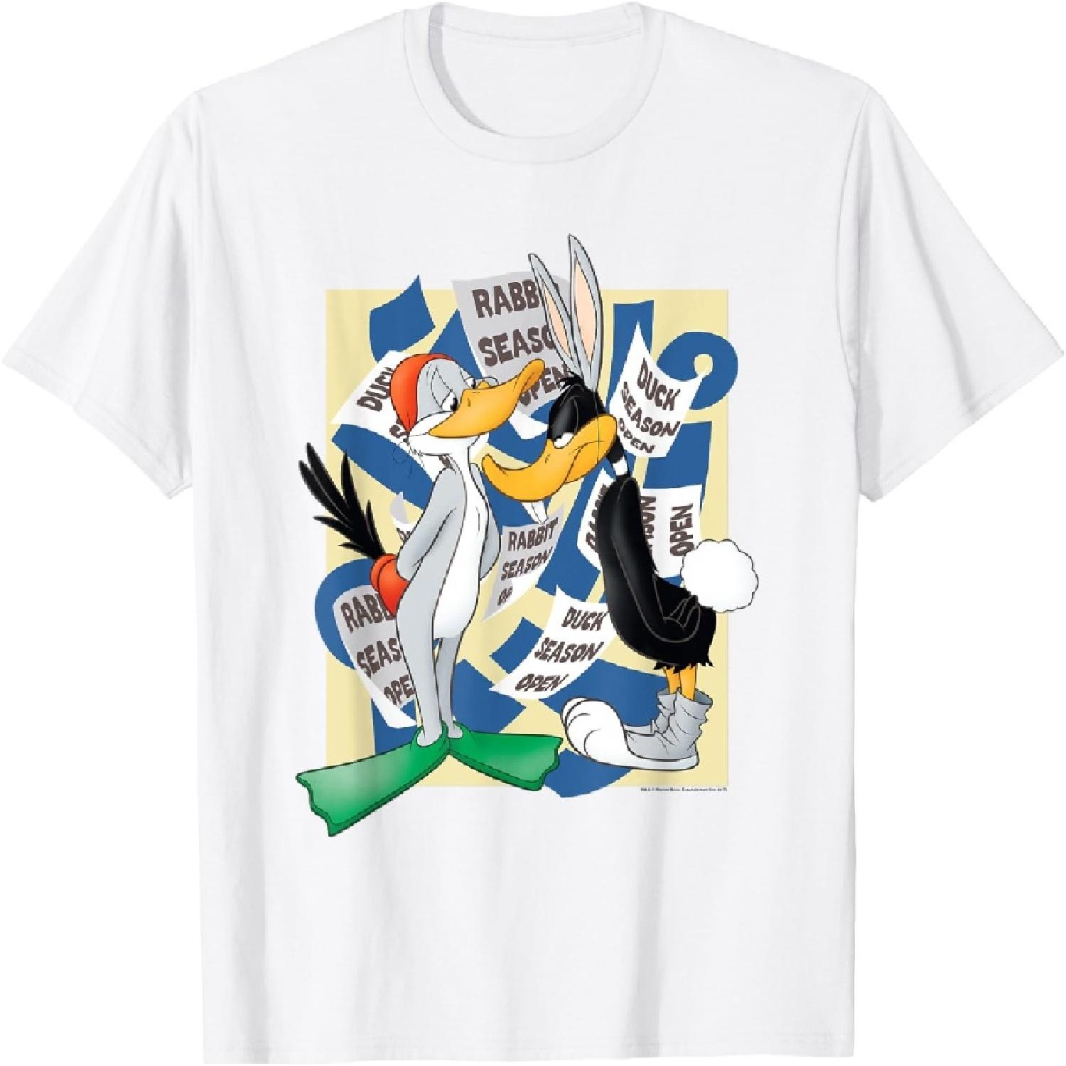 Looney Tunes Rabbit Season Duck Season T-Shirt S