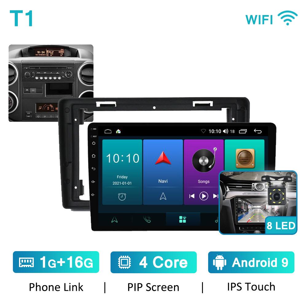 Car Radio Stereo Android 10 CarPlay For Citroen Berlingo 2 B9 Peugeot Partner 2008-2025 Multimedia Video Player GPS Autoradio HU