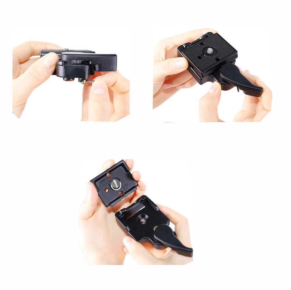 Quick Change Rectangular Plate Adapter Release Clip for Manfrotto 323 RC2 Tripod