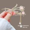 Trendy Personal Flower Hairpins Women Pearl Hair Clips Accessories Temperamental Alloy Hair Accessories