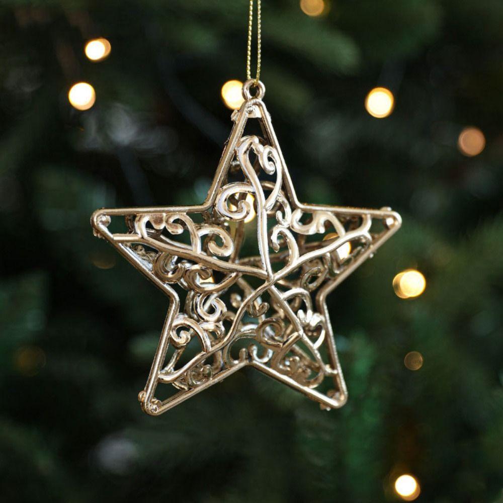 Elk Christmas Gold Plating Hanging Pendant Plastic Christmas Tree Ornaments  Christmas Party