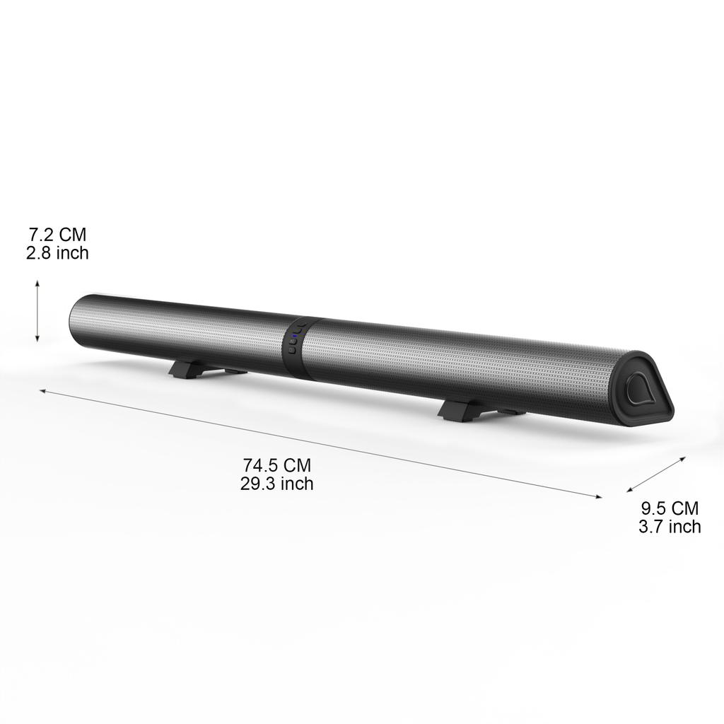 FM Soundbar TV Bluetooth Speakers HDMI/AUX/BT/OPT Connections Soundbars with 2-in-1 Detachable Home Cinema Shengba Sound System