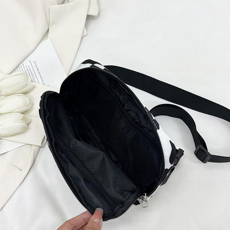 Solid Women Chest Bag Fashion Nylon Shoulder Crossbody Bags Ladies Female Waist Pack Half Moon Belt Bag Fanny Pack