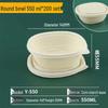 Disposable Corn Starch Round Bowls with Lids