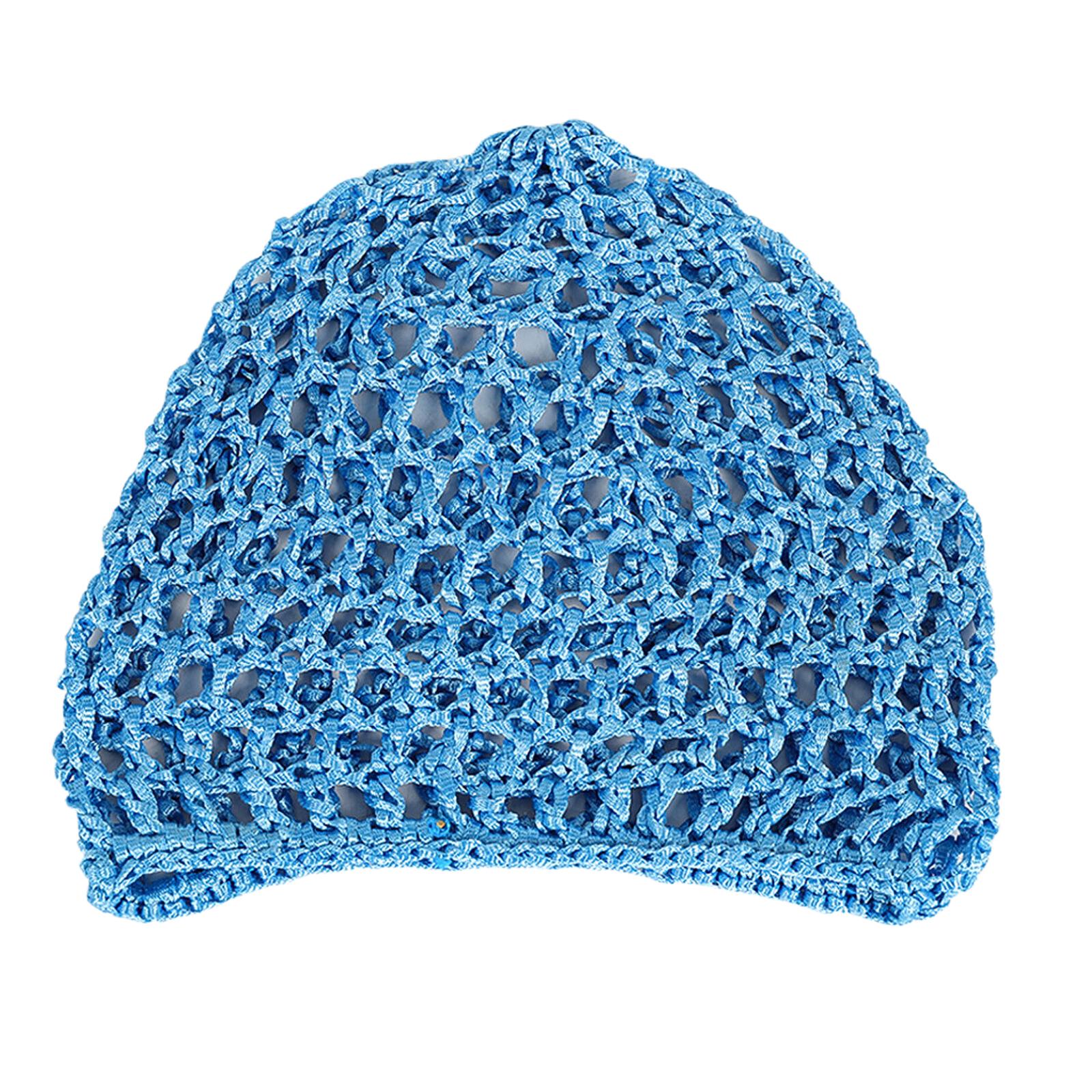 

Simple Hollowout Skull Hat Crochet Hair Net Hat For Women Teens Knitted Beanie Hat for Sleep Breathable Head Accessory 3