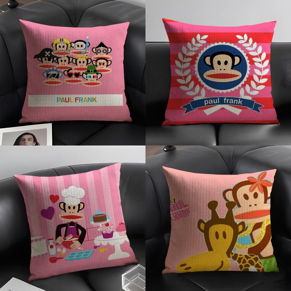 Classic Trend PPaul FFrank Cushion Cover Natural Linen Organic Fabric DoubleSided Printing Sofa Home Decor Gift Pillow Case